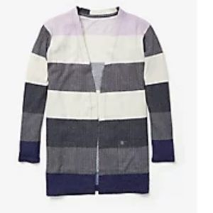 Justice NWT girls Sz 16/18 stripe open cardigan